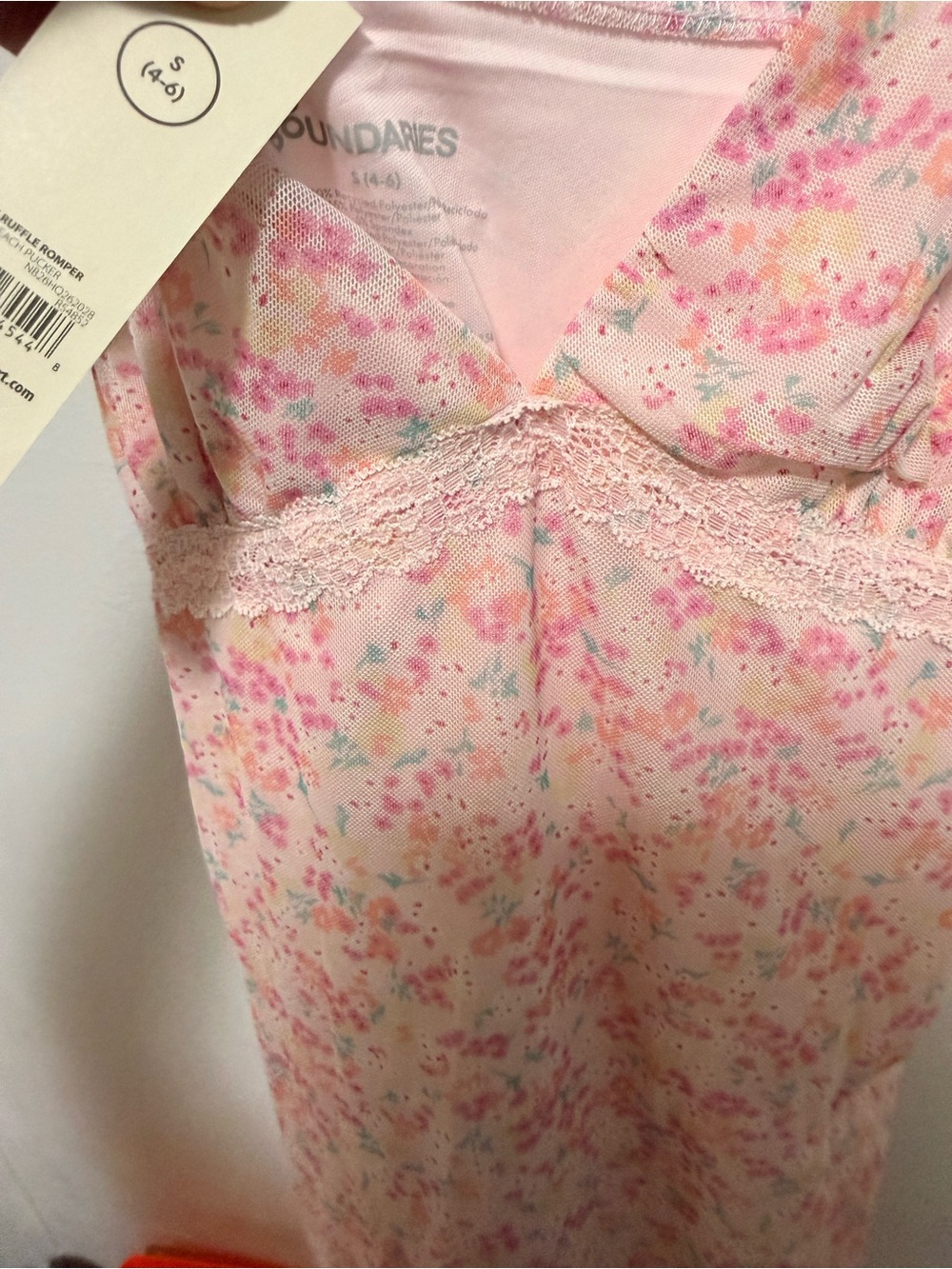 No Boundaries Pink Floral Slip Dress with Spaghetti Straps - Picture 4 of 4
